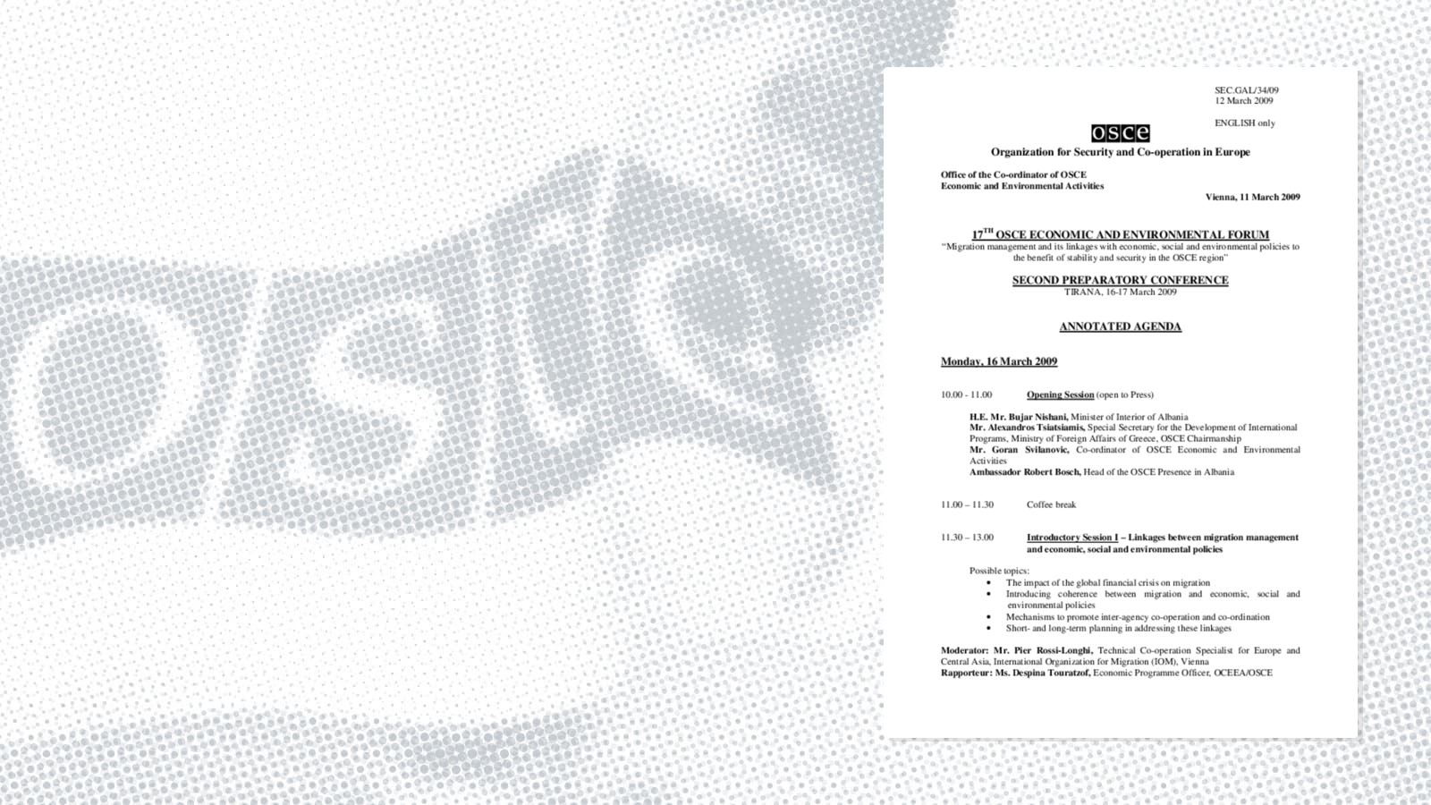 Annotated Agenda Annotated Agenda