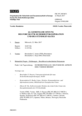 Journal der 64. Gemeinsamen Sitzung des Forums für Sicherheitskooperation und des Ständigen Rates