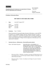 Giornale della 856a Seduta plenaria del Foro di cooperazione per la sicurezza