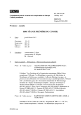 Journal de la 1146ème séance plénière du Conseil