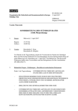 Journal der 1140. Sondersitzung des Ständigen Rates