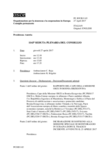 Giornale della 1143a Seduta plenaria del Consiglio permanente