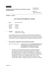 Journal de la 1137ème séance plénière du Conseil
