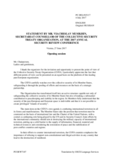 Statement by Mr. Vyecheslav Musikhin, Secretariat Counsellor