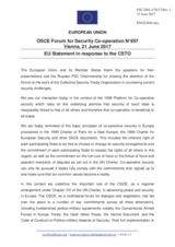 Statement by the Maltese EU Presidency in response to the presentations by Mr. V. Semerikov and by Mr. V. Musikhin