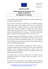 Statement by the Estonian EU Presidency on the intensification of the process of fortifying the occupation line in the Tskhinvali region of Georgia