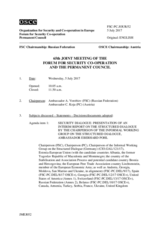 Journal of the 65th Joint Meeting of the Forum for Security Co-operation and the Permanent Council