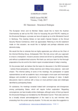 Statement by the Estonian EU Presidency in response to the presentation by Ambassador Eberhard Pohl 