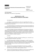 Beschluss Nr. 1250 des Ständigen Rates