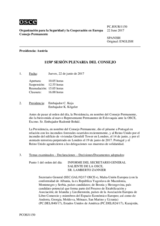 Diario de la 1150ª Sesión plenaria del Consejo Permanente 