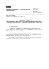 Décision No 1258 du Conseil permanent