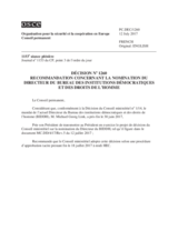 Décision No 1260 du Conseil permanent