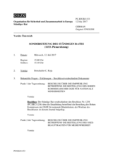 Journal der 1153. Sondersitzung des Ständigen Rates