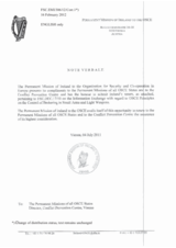 Response by the Delegation of Ireland to the Small Arms and Light Weapons Questionnaire