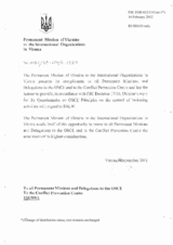 Response by the Delegation of Ukraine to the Small Arms and Light Weapons Questionnaire