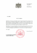 Response by the Delegation of Georgia to the Questionnaire on Anti-Personnel Mines and Explosive Remnants of War