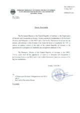 Response by the Delegation of Germany to the Questionnaire on Anti-Personnel Mines and Explosive Remnants of War