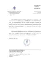 Response by the Delegation of the Holy See to the Questionnaire on Anti-Personnel Mines and Explosive Remnants of War