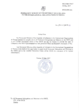 Response by the Delegation of Lithuania to the Questionnaire on Anti-Personnel Mines and Explosive Remnants of War