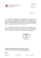 Response by the Delegation of Luxembourg to the Questionnaire on Anti-Personnel Mines and Explosive Remnants of War