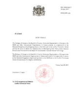 Response by the Delegation of Georgia to the Questionnaire on Participating States’ Policy and/or National Practices and Procedures for the Export of Conventional Arms and Related Technology