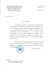 Response by the Delegation of Monaco to the Questionnaire on Participating States’ Policy and/or National Practices and Procedures for the Export of Conventional Arms and Related Technology