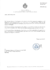 Response by the Delegation of San Marino to the Questionnaire on Participating States’ Policy and/or National Practices and Procedures for the Export of Conventional Arms and Related Technology