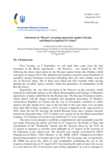 Statement by the Delegation of Ukraine on the Russia’s ongoing aggression against Ukraine and illegal occupation of Crimea
