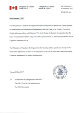 Response by the Delegation of Canada to the Questionnaire on Anti-Personnel Mines and Explosive Remnants of War