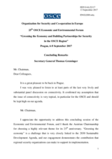 Concluding Remarks by Secretary General Thomas Greminger