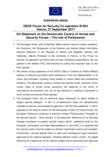 Statement by the Estonian EU Presidency in response to the presentations by Ms. M. Obradović and by Mr. H. Vetschera