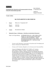 Journal der 863. Plenarsitzung des Forums