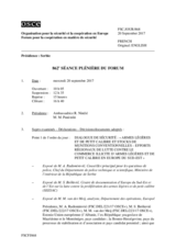 Journal de la 862ème séance plénière du Forum