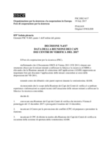 Decisione N.4/17 del Foro di cooperazione per la sicurezza