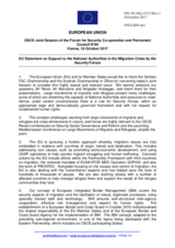 Statement by the Estonian EU Presidency in response to the presentations by Mr. V. Rebić, by Mr. D. Manzione, and by Brigadier B. Hubegger.