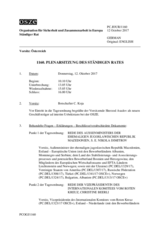 Journal der 1160. Plenarsitzung des Ständigen Rates 