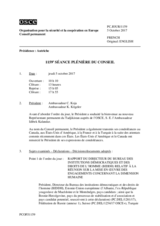 Journal de la 1159ème séance plénière du Conseil