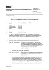 Journal der 1157. Plenarsitzung des Ständigen Rates 