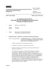 Journal der 66. Gemeinsamen Sitzung des Forums für Sicherheitskooperation und des Ständigen Rates