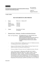 Journal der 864. Plenarsitzung des Forums