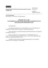 Beschluss Nr. 1265 des Ständigen Rates