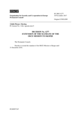 Permanent Council Decision No. 1277