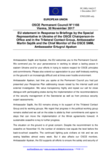 Statement by the Estonian EU Presidency in response to the update by Ambassador Martin Sajdik and to the report by Ambassador Ertugrul Apakar