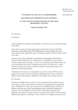 Statement by Ms. Talya Lador-Fresher, Permanent Representative