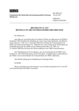 Decision No. 4/17 - Appointment of the OSCE Secretary General