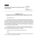 Decision No. 4/17 - Appointment of the OSCE Secretary General