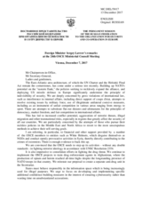 Statement by H.E. Sergey Lavrov, Minister for Foreign and European Affairs 