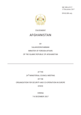 Statement by H.E. Salahuddin Rabbani, Minister of Foreign Affairs