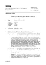 Journal of the 1170th Plenary Meeting of the Permanent Council