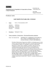 Diario de la 1168ª Sesión plenaria del Consejo Permanente 